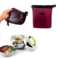 Lunch Bag – Insulated Reusable Lunch Tote Organizer Bag/Large Capacity Lunch Box Foldable  ...