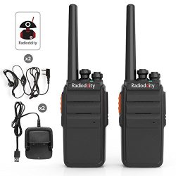 Radioddity R2 Advanced Two-Way Radio UHF 400-470MHz 16 CH Scrambler VOX Rechargeable Long Range  ...