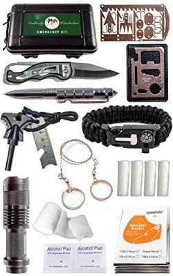 Emergency Survival Kit – 35 PCS Outdoor Gear and Survival Tools for Everyday Carry, Backpa ...