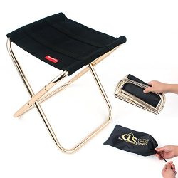 Mini Portable Folding Stool,Folding Camping Stool,Outdoor Folding Chair for BBQ,Camping,Fishing, ...