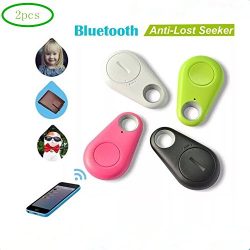 2pcs Bluetooth 4.0 Mobile Tracker Mini Wireless Key Detector Anti-lost, Selfie Shutter for iOS a ...