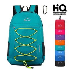 Lightweight Packable Hiking Backpack Foldable Water Resistant Durable Travel Daypack 25L Green