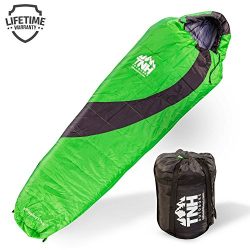 TNH Outdoors Sleeping Bag âÂÂ Mummy Lightweight Portable, Waterproof, Comfort With Compression S ...