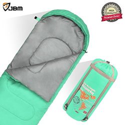 JBM Sleeping Bag with Compact Bag in 4 Seasons Multi Colors Blue Green Insulated Waterproof and  ...