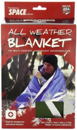 Grabber Outdoors Original Space Brand All Weather Blanket: Olive, 5 Feet X 7 Feet, Box