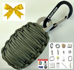 Paracord Survival Grenade EDC Kit | Ultimate Emergency (24pc) Military Grade Wilderness Prepper  ...