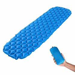 KYQ Ultralight Air Sleeping Pad – Inflatable Camping Mat,Ultra-Compact for Camping, Hiking ...