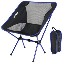 MARCHWAY Ultralight Folding Camping Chair, Portable Compact for Outdoor Camp, Travel, Beach, Pic ...