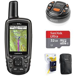 Garmin 010-01199-20 GPSMAP 64st Worldwide Handheld GPS 1 Yr. Subscription Preloaded US Map + 32G ...