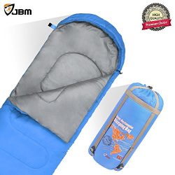 JBM Sleeping Bag with Compact Bag in 4 Seasons Multi Colors Blue Green Insulated Waterproof and  ...