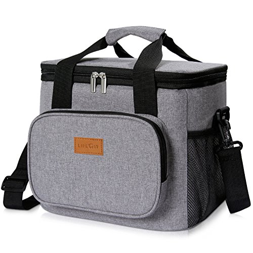 Lifewit 24-Can Large Cooler Bag Insulated Lunch Bag, Soft Cooler Bag for Beach/Picnic/Camping/BB ...