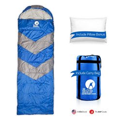 The BAP Goods Sleeping Bag Outdoor Camping Extra Wide – For Men Women & Adults 210T Ri ...