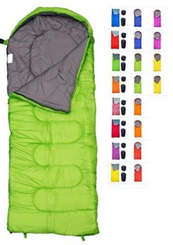 RevalCamp Sleeping Bag for Cold Weather – 4 Season Envelope Shape Bags by Great for Kids,  ...