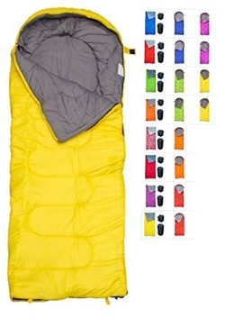 REVALCAMP Sleeping Bag for Cold Weather – Yellow 4 Season Envelope Shape Bags by Great for ...