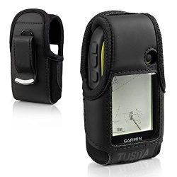 TUSITA Carrying Case With Belt Clip For Garmin eTrex 10 20 20X 30 30X Outdoor Handheld GPS Leath ...