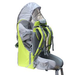 New Baby Toddler Hiking Backpack Carrier Stand Child Kid Sunshade Visor Shield Shield (green)