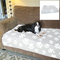 Evelots 5698 Soft Fleece Pet Blanket, 46″ L x 36″ W, for Cats and Dogs, Gray