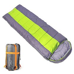 Sleeping bag, packable backpacking sleeping bags with ultralight lightweight, 2 bags spliced as  ...