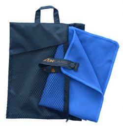 Sunland Microfiber Ultra Compact Travel Towels (Dark Blue, 40inch X 72inch)