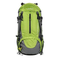 Lixada 50L Hiking Backpack with Rain Cover Outdoor Water Resistant Backpacking Daypack for Trekk ...