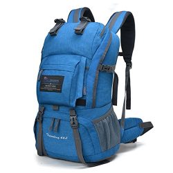 Mountaintop 40 Liter Hiking Backpack for Outdoor Camping (Blue2)