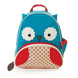 Skip Hop Zoo Toddler Kids Insulated Backpack Otis Owl, 12-inches, Blue