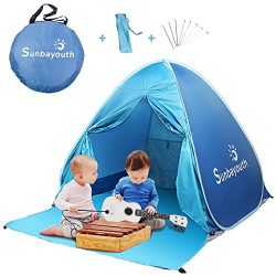 Sunba Youth Beach Tent, Beach Shade, Anti UV Instant Portable Tent Sun Shelter, Pop Up Baby Beac ...