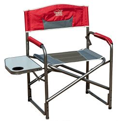 Timber Ridge Portable Director’s Folding Chair Lightweight with Side Table Supports 300lbs