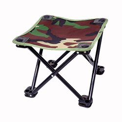 Camouflage Fishing Chair Folding Stool High-Intensity Steel Cross Portable Outdoor Camping Chair ...