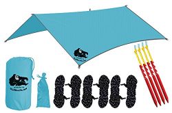 Chill Gorilla 10′ SWALLOWTAIL RAIN FLY TENT TARP Waterproof Camping Shelter. Lightweight R ...