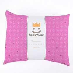 HappyLuxe Expedition Travel Pillow and Pillowcase for Kids, Machine Washable and Hypoallergenic. ...