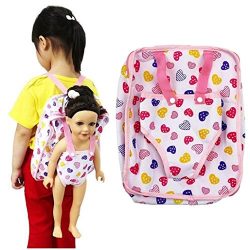 Fiaya 18 inch Our Generation American Girl Doll Lovely Backpack Carrier Adorable Accessory
