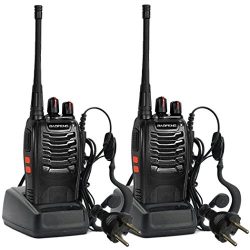 Corgy Two Way Radio Radio Walkie Talkie Long Distance Range Communication Black Speaker 2pcs Vests