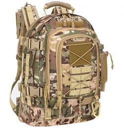 WolfWarriorX Military Tactical Assault Backpack 3-Day Expandable Backpack Waterproof Molle Rucks ...