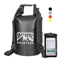 Waterproof Dry Bag Backpack by Mounteen: Roll Top Marine Grade Secure Sack To Keep Gears Dry For ...
