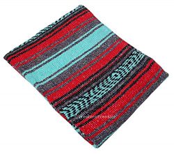 El Paso Designs Mexican Yoga Blanket Colorful 47in x 68in Yoga Studio Mexican Falsa Blanket Idea ...