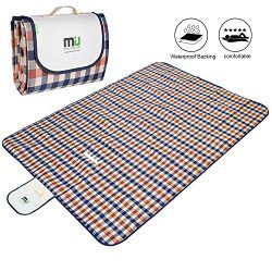 Large Foldable Picnic Blanket Waterproof Beach 78″x57″ Camping Outdoor Blanket Mat b ...