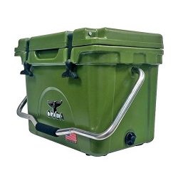 ORCA ORCG020 Cooler with Single Flex-Grip Stainless Steel Handle for Simple Solo Portage, 20 qua ...