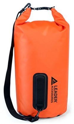 Leader Accessories Waterproof PVC Dry Bag for Boating, Kayaking, Fishing, Rafting, Swimming, and ...