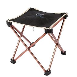 Aotu Outdoor Folding Fold Aluminum Chair Stool Seat Fishing Camping by Dressffe