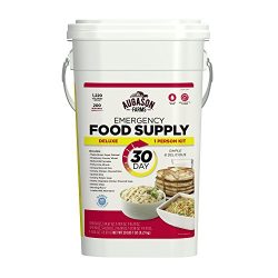 Augason Farms Deluxe Emergency 30-Day Food Supply (1 Person), 200 Servings, 36,600 Calories, Net ...