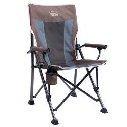 Timber Ridge Camping Chair Ergonomic High Back Support 300lbs with Carry Bag Folding Quad Chair  ...