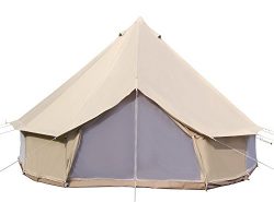 Dream House Diameter 3M Cotton Canvas Winter Camp Sibley Tent Waterproof Bell Tent