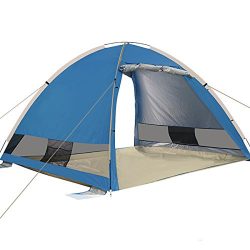 G4Free Large Pop Up Beach Tent 3-4 Person Instant Easy Up Outdoors Cabana Anti UV Portable UPF 5 ...