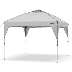 CORE 10′ x 10′ Instant Shelter Pop-Up Canopy Tent with Wheeled Carry Bag, Gray
