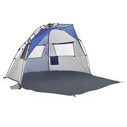 Lightspeed Outdoors Quick Cabana Beach Tent Sun Shelter, Blue