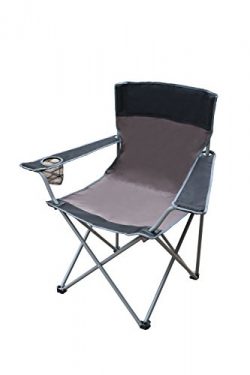 CORAL CASTLE Folding Camping Chair (Grey/Black)