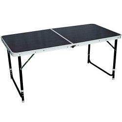 Portal Lightweight Folding Camping Table Black