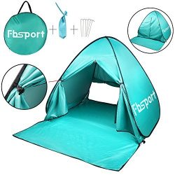 FBSPORT Portable Lightweight Beach Tent,Automatic Pop Up Sun Shelter Umbrella,Outdoor Cabana Bea ...