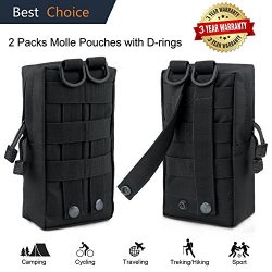 Molle Pouch Attachments Tactical Backpack Accessories Water Bottle Holder Bag Multipurpose Tools ...